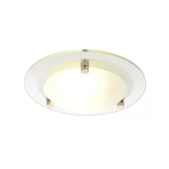 Draco Round Flush Small Bathroom Light