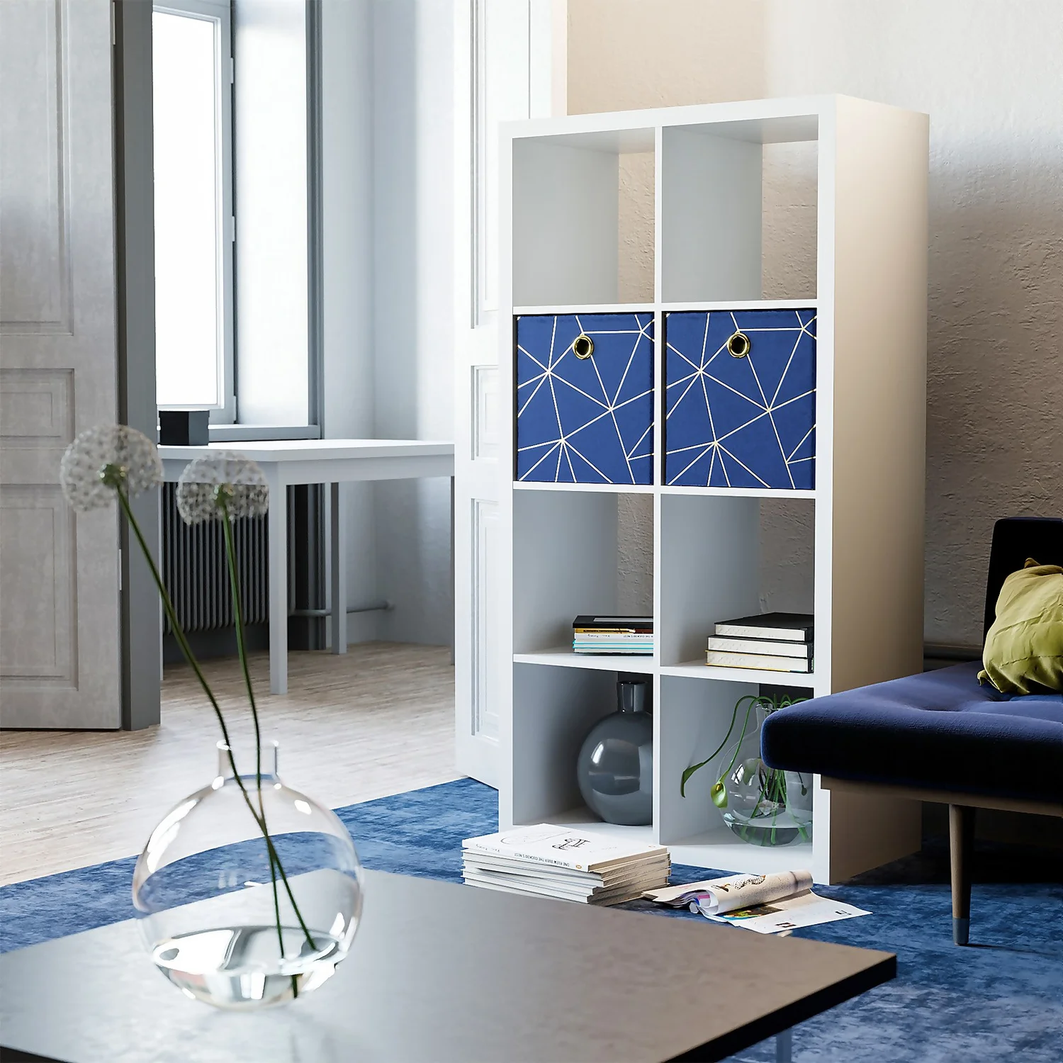 Clever Cube 4x2 Storage Unit - White 4 Clever Cube 4x2 Storage Unit - White - Image 2