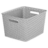 Curver My Style Large Rectangular Plastic Storage Basket - Grey - 18L 1 Curver My Style Large Rectangular Plastic Storage Basket - Grey - 18L -Curver Store 12814518 1354831970374356