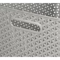 Curver My Style Large Rectangular Plastic Storage Basket - Grey - 18L 13 Curver My Style Large Rectangular Plastic Storage Basket - Grey - 18L -Curver Store 12814518 1804832988746814