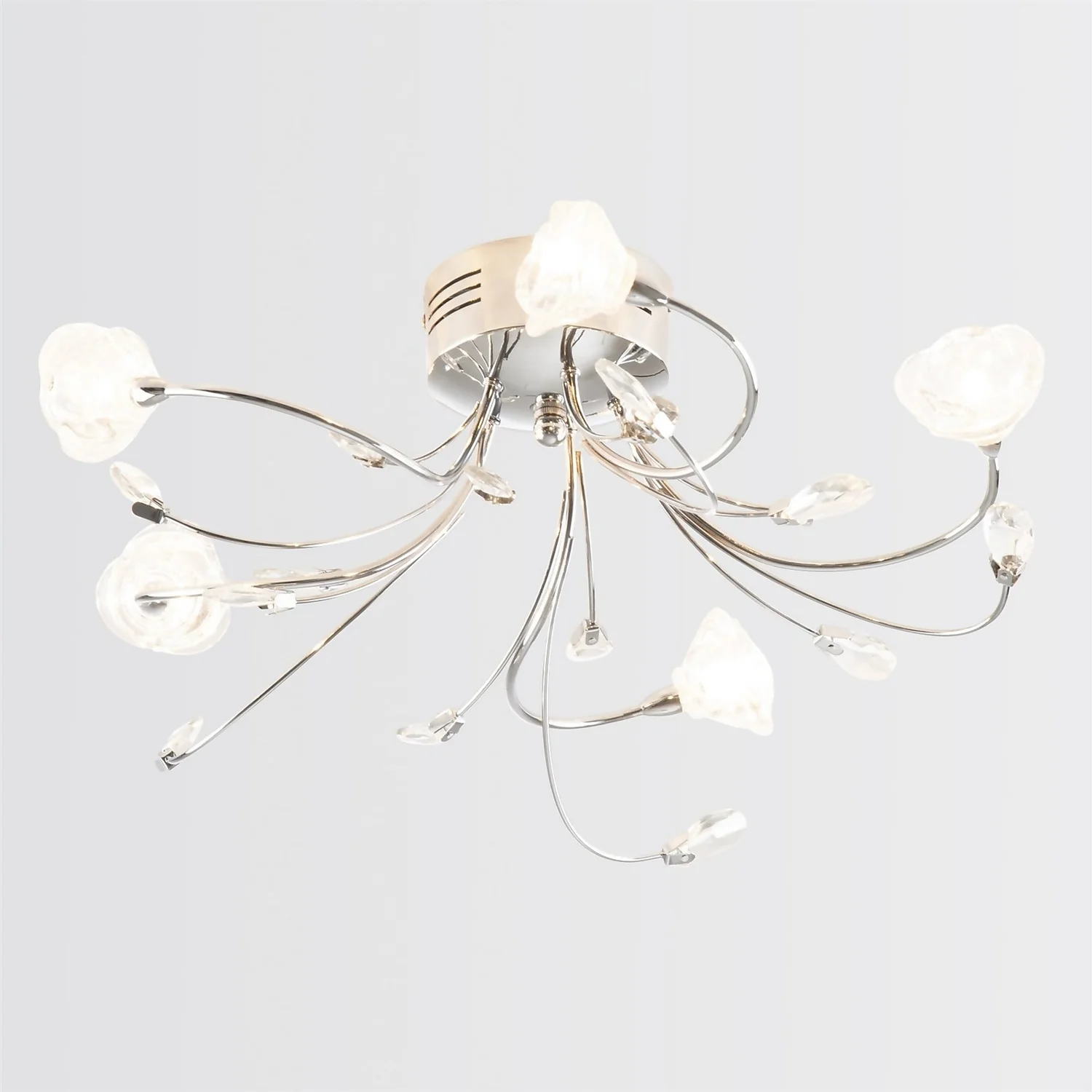 Flora 5 Lamp Semi-Flush Ceiling Light 5 Flora 5 Lamp Semi-Flush Ceiling Light - Image 3