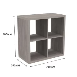 Clever Cube 2x2 Storage Unit - Grey Oak 11 Clever Cube 2x2 Storage Unit - Grey Oak -Curver Store 12816001 6645023383832989