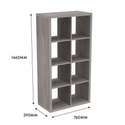 Clever Cube 4x2 Storage Unit - Grey Oak 11 Clever Cube 4x2 Storage Unit - Grey Oak -Curver Store 12816003 5715023384541223