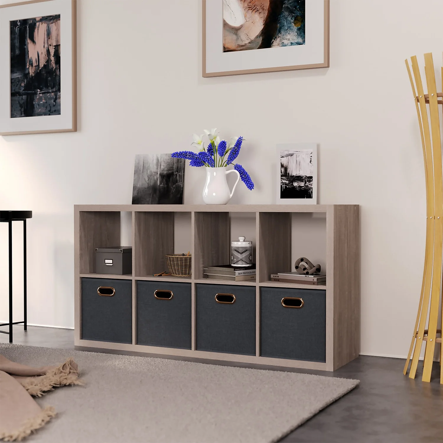 Clever Cube 4x2 Storage Unit - Grey Oak 4 Clever Cube 4x2 Storage Unit - Grey Oak - Image 2