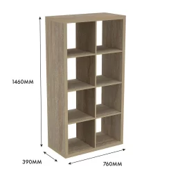 Clever Cube 4x2 Storage Unit - Oak 11 Clever Cube 4x2 Storage Unit - Oak -Curver Store 12816157 1065014368240330