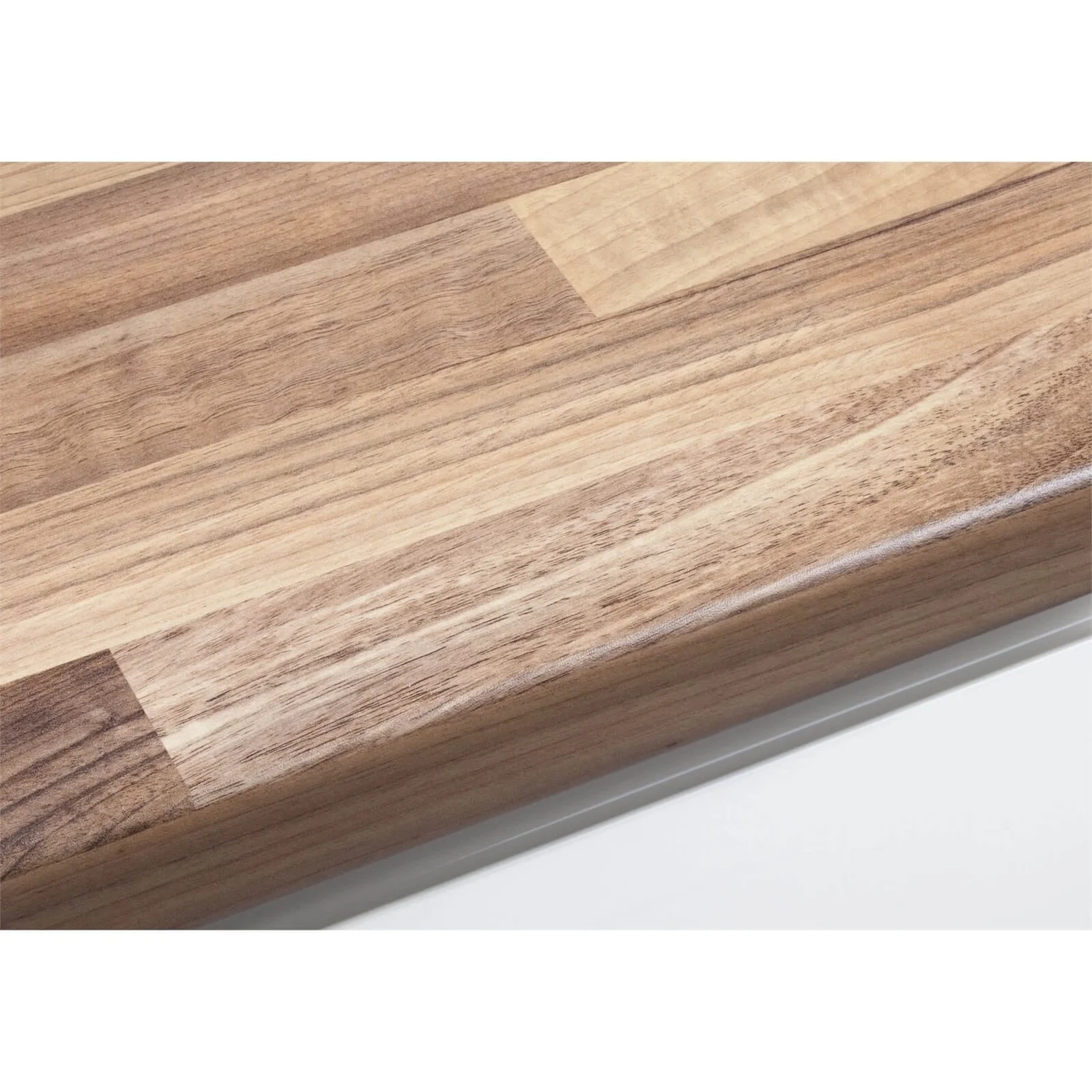 None Walnut Crisp Kitchen Worktop - Bullnose Edge - 300 X 60 X 3.8cm 4 None Walnut Crisp Kitchen Worktop - Bullnose Edge - 300 X 60 X 3.8cm - Image 2
