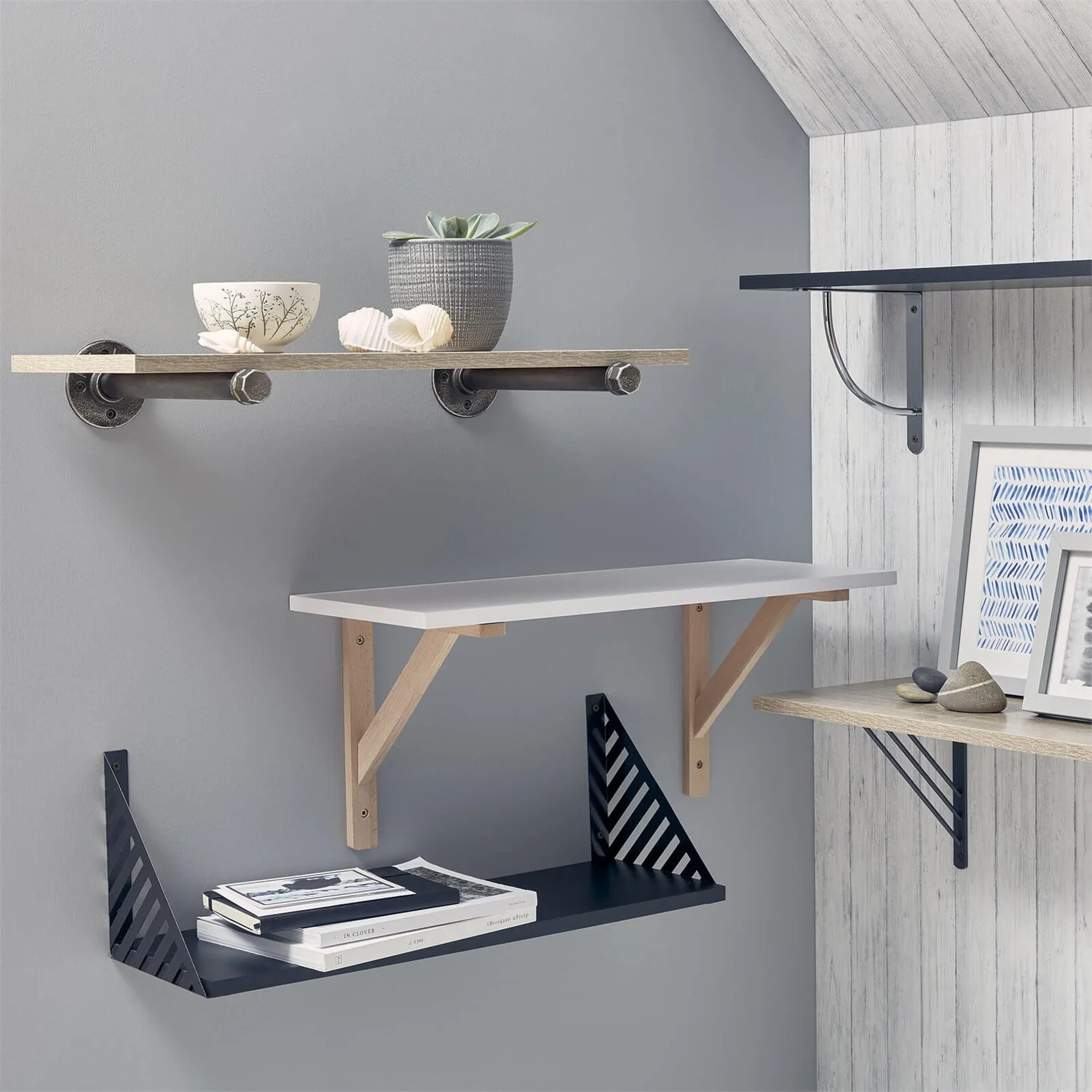 None Tri Bracket - Charcoal - 195x195mm 4 None Tri Bracket - Charcoal - 195x195mm - Image 2