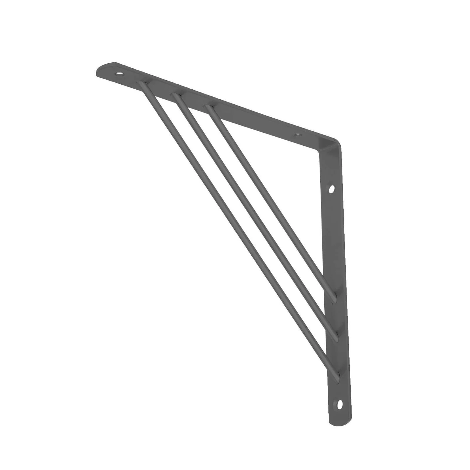 None Tri Bracket - Charcoal - 195x195mm 3 None Tri Bracket - Charcoal - 195x195mm