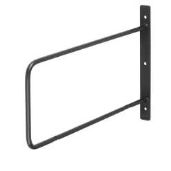 None Minimal D Shaped Bracket - Black - 200x300mm