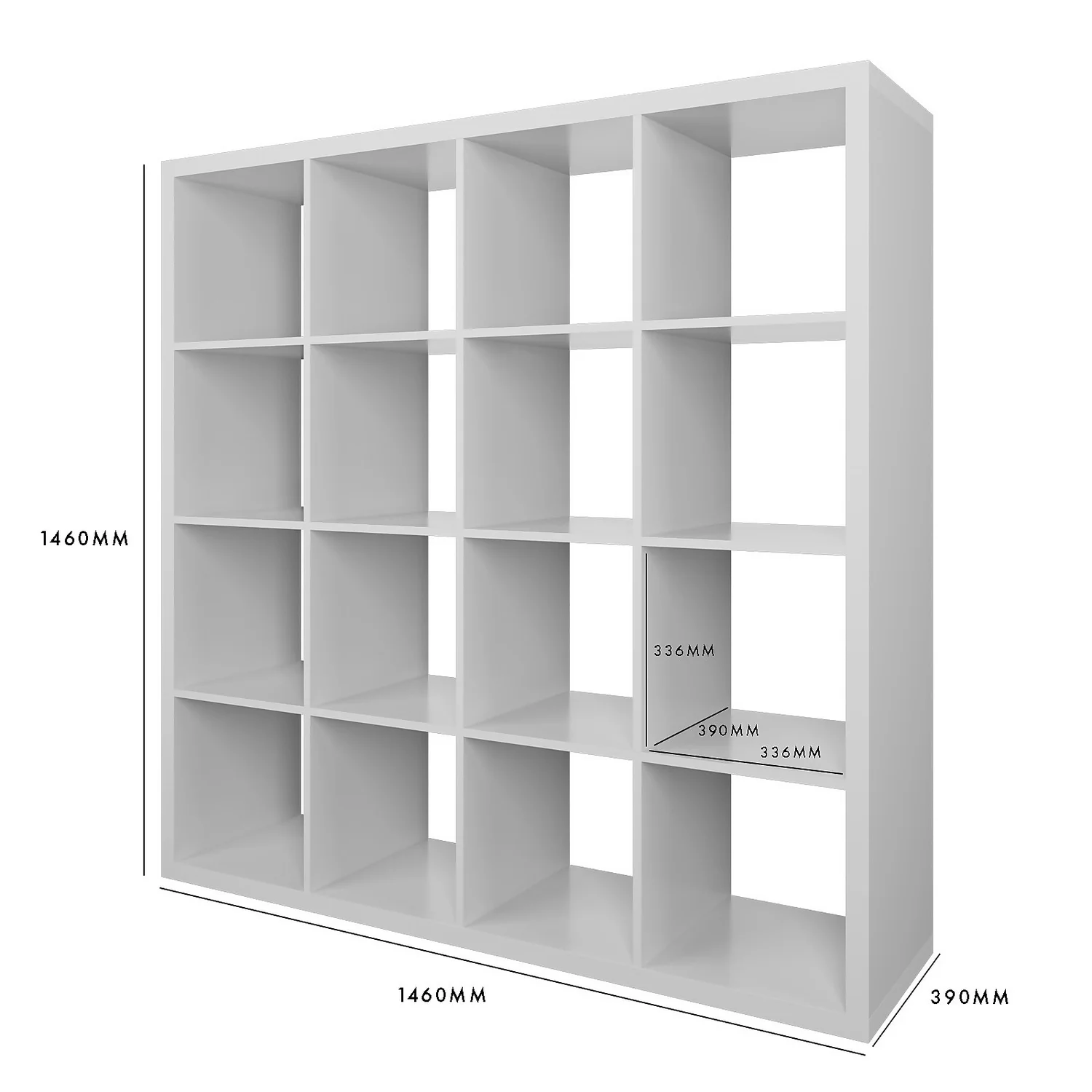 Clever Cube 4x4 Storage Unit - White 8 Clever Cube 4x4 Storage Unit - White - Image 6