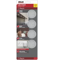 Arlec Warm White LED Puck Light Set 16 Arlec Warm White LED Puck Light Set -Curver Store 12823690 1034833197033640