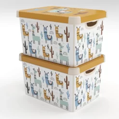 Curver Stockholm Llama Plastic Deco Storage Box - Multi-Coloured - 22L 15 Curver Stockholm Llama Plastic Deco Storage Box - Multi-Coloured - 22L -Curver Store 12824053 2554832983038804