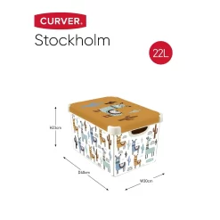 Curver Stockholm Llama Plastic Deco Storage Box - Multi-Coloured - 22L 17 Curver Stockholm Llama Plastic Deco Storage Box - Multi-Coloured - 22L -Curver Store 12824053 3534832983271178