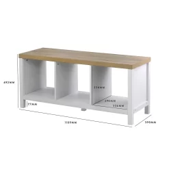Clever Cube 1x3 Storage Unit With Legs - White 17 Clever Cube 1x3 Storage Unit With Legs - White -Curver Store 12824159 1165052927610062