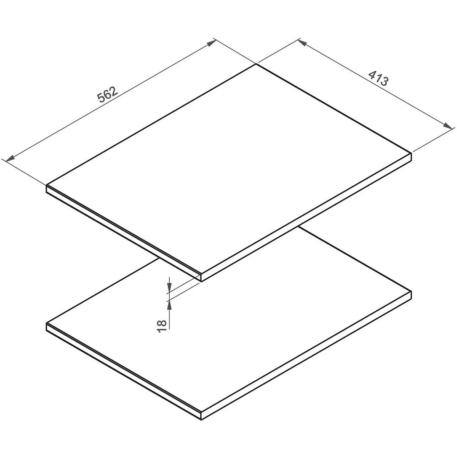 House Beautiful Fitted Bedroom Single Wardrobe Shelf - White X 2 3 House Beautiful Fitted Bedroom Single Wardrobe Shelf - White X 2 - Image 2