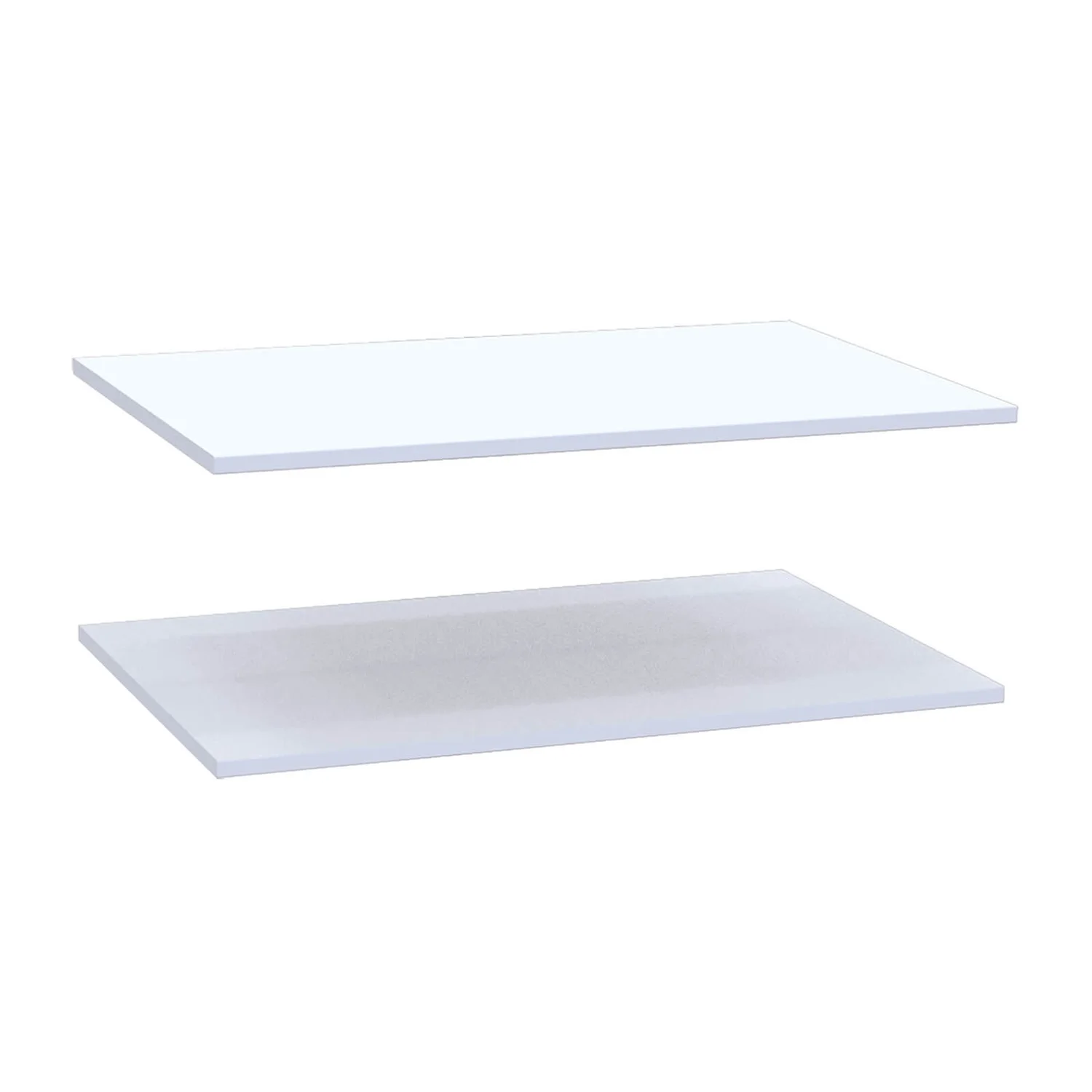 House Beautiful Fitted Bedroom Double Wardrobe Shelf - White X 2 3 House Beautiful Fitted Bedroom Double Wardrobe Shelf - White X 2