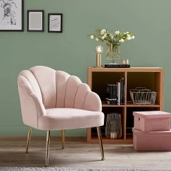Sophia Scallop Occasional Chair - Blush 13 Sophia Scallop Occasional Chair - Blush -Curver Store 12836665 1264875399597729