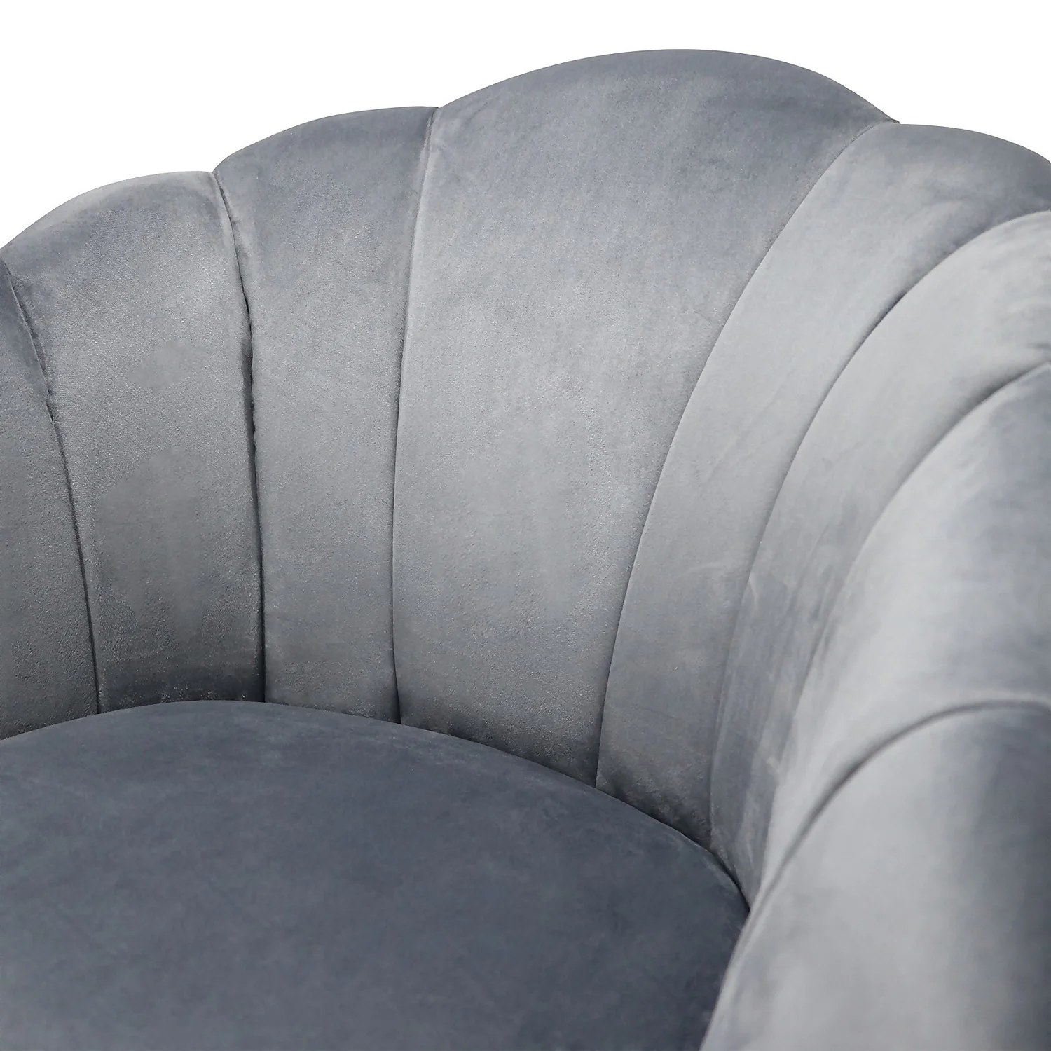 Sophia Scallop Occasional Chair - Grey 7 Sophia Scallop Occasional Chair - Grey - Image 5