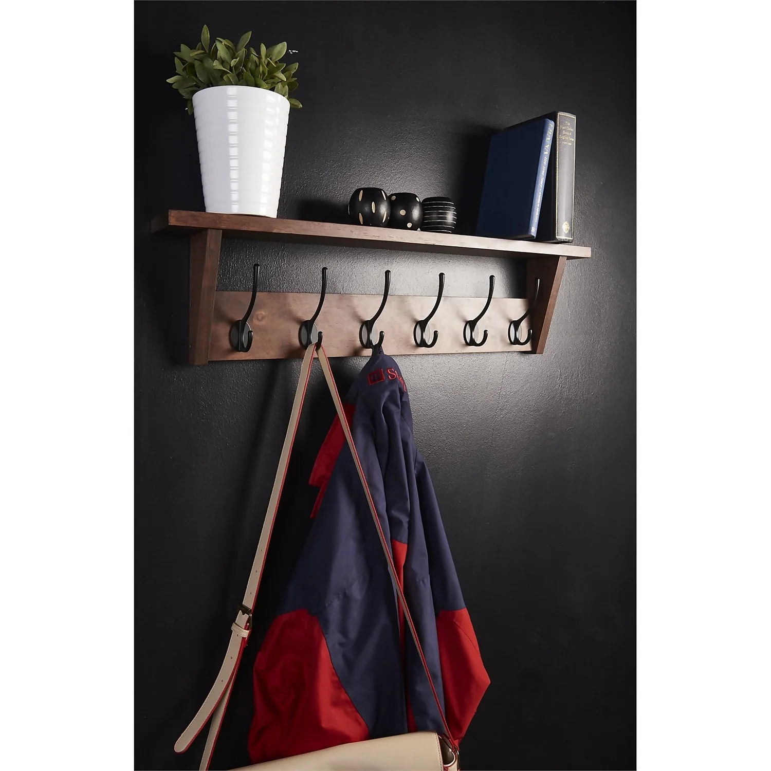 6 Black Victorian Hook On Shelf Combo 4 6 Black Victorian Hook On Shelf Combo - Image 2