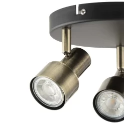 Noah 3 Lamp Spotlight Plate - Black & Antique Brass 11 Noah 3 Lamp Spotlight Plate - Black & Antique Brass -Curver Store 12882222 2044843519113744