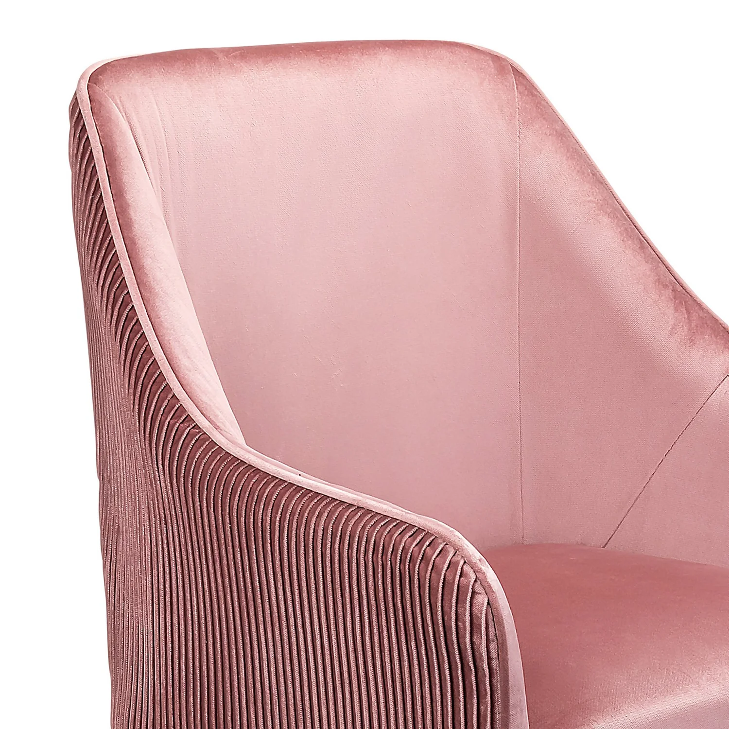 Pia Pleat Swivel Chair - Rose 7 Pia Pleat Swivel Chair - Rose - Image 5