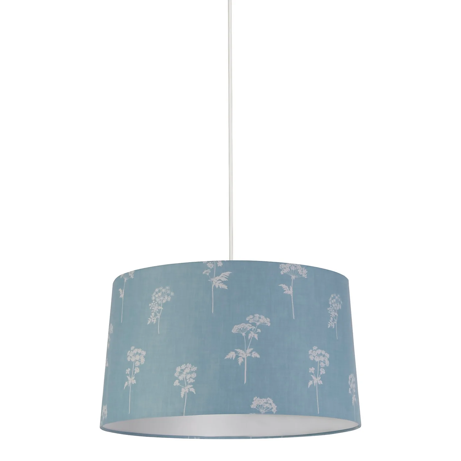 Country Living Annabelle Patterned Cotton Drum Shade - 45cm 4 Country Living Annabelle Patterned Cotton Drum Shade - 45cm - Image 2