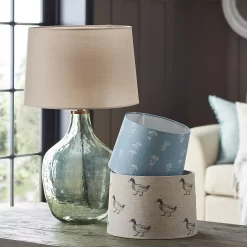 Country Living Annabelle Patterned Cotton Drum Lamp Shade - 25cm -Curver Store 12882915 2004861119709269