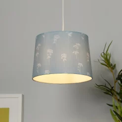 Country Living Annabelle Patterned Cotton Drum Lamp Shade - 25cm