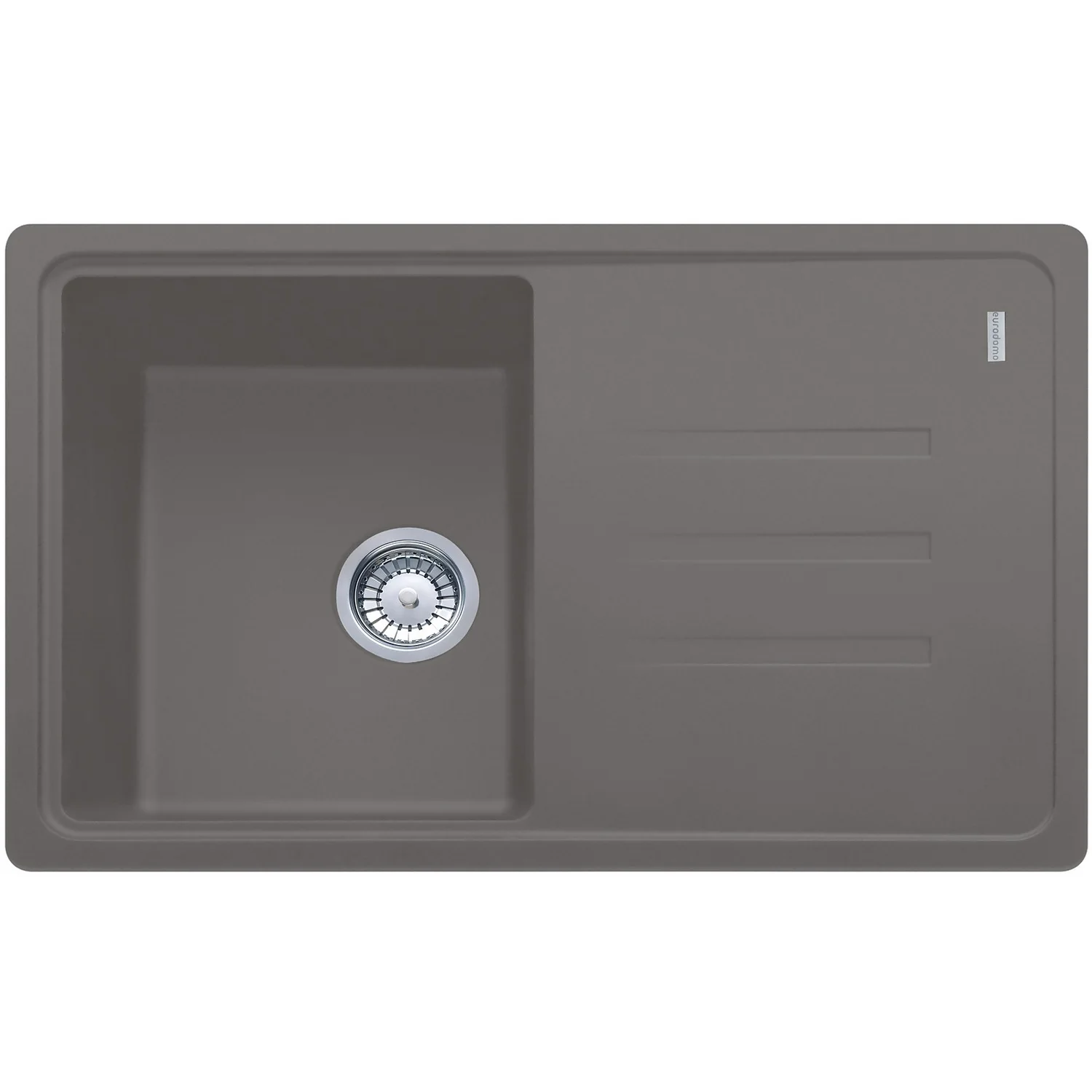 Carron Phoenix Debut 100 Sink - Stone Grey 3 Carron Phoenix Debut 100 Sink - Stone Grey