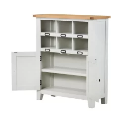 Ashstead Shoe Cupboard - Oak & Ivory 14 Ashstead Shoe Cupboard - Oak & Ivory -Curver Store 12917100 9684901115683292