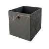 Clever Cube Velvet Geometric Insert - Grey & Rose Gold 1 Clever Cube Velvet Geometric Insert - Grey & Rose Gold -Curver Store 12932953 9474887876356994