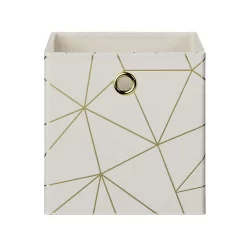 Clever Cube Velvet Geometric Insert - Cream & Gold 9 Clever Cube Velvet Geometric Insert - Cream & Gold -Curver Store 12932955 1184887877001679