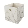 Clever Cube Velvet Geometric Insert - Cream & Gold 1 Clever Cube Velvet Geometric Insert - Cream & Gold -Curver Store 12932955 9874887876969402