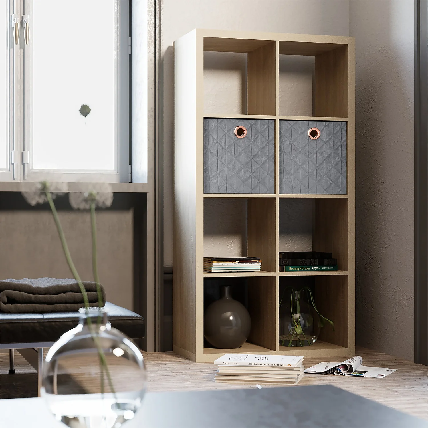 Clever Cube Quilted Velvet Insert - Grey 4 Clever Cube Quilted Velvet Insert - Grey - Image 2