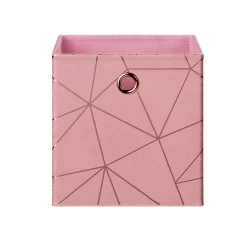 Clever Cube Velvet Geometric Insert - Pink & Rose Gold 7 Clever Cube Velvet Geometric Insert - Pink & Rose Gold -Curver Store 12932960 1744887876808350