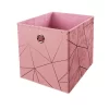 Clever Cube Velvet Geometric Insert - Pink & Rose Gold 2 Clever Cube Velvet Geometric Insert - Pink & Rose Gold -Curver Store 12932960 1894887876770016