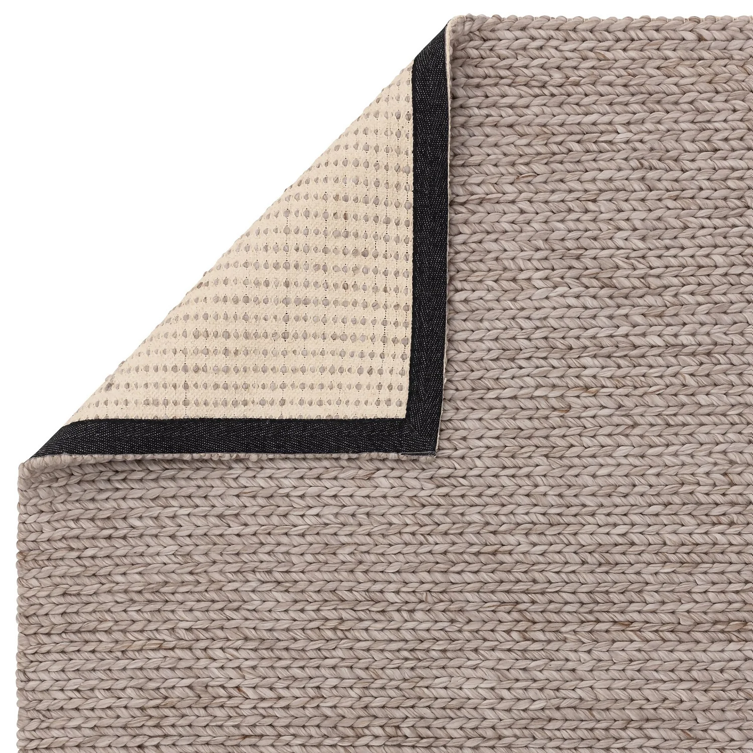 Plaited Wool Rug - Natrual - 160x230cm 4 Plaited Wool Rug - Natrual - 160x230cm - Image 2