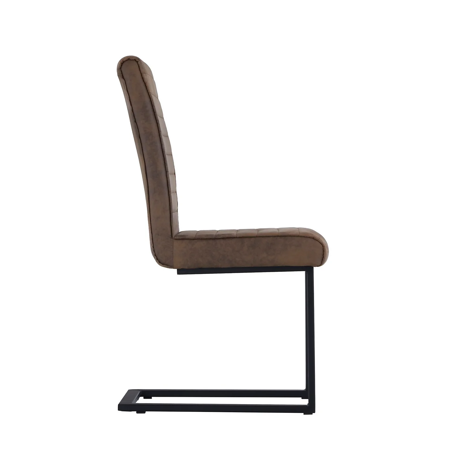 Ayden Cantilever Dining Chair - Set Of 2 - Tan 5 Ayden Cantilever Dining Chair - Set Of 2 - Tan - Image 4