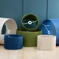 Raye Olive Drum Pleated Silk Shade - 30cm 17 Raye Olive Drum Pleated Silk Shade - 30cm -Curver Store 13139397 2044944148239567