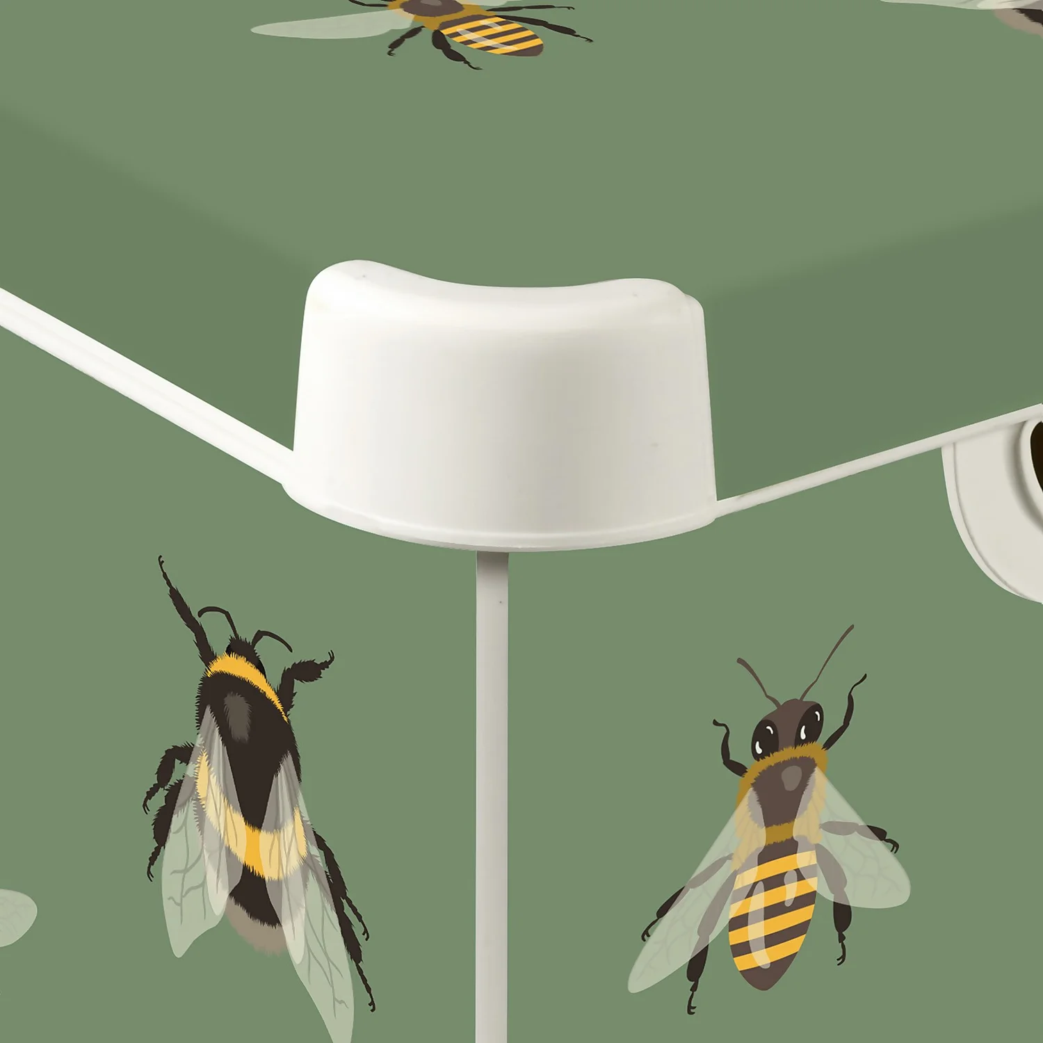 Curver Stockholm Bees Deco Storage Box - Green - 22L 6 Curver Stockholm Bees Deco Storage Box - Green - 22L - Image 4