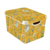 Curver Stockholm Stork Deco Storage Box - Yellow - 22L 1 Curver Stockholm Stork Deco Storage Box - Yellow - 22L -Curver Store 13169628 4924898511790251