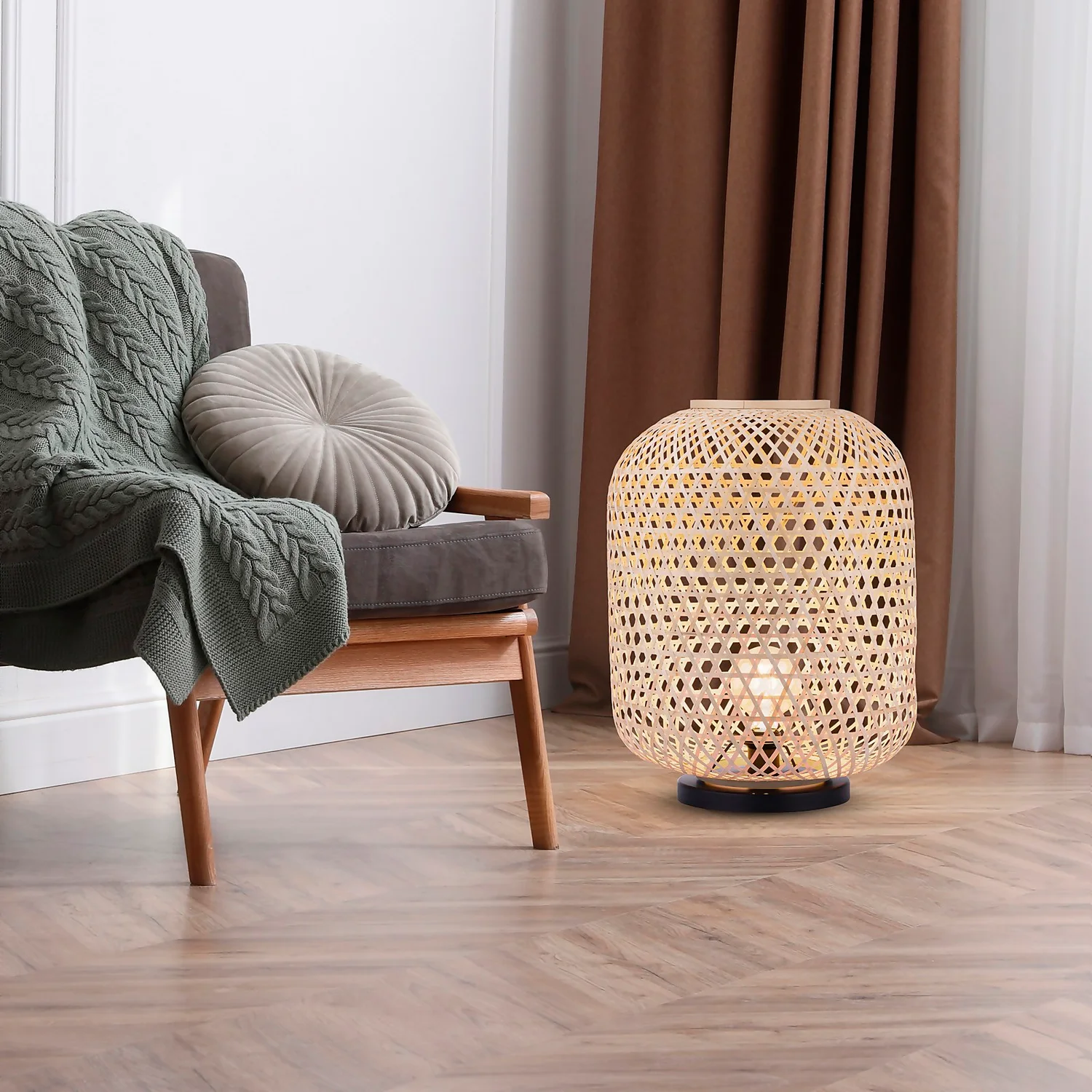 Reid Natural Floor Lantern 3 Reid Natural Floor Lantern