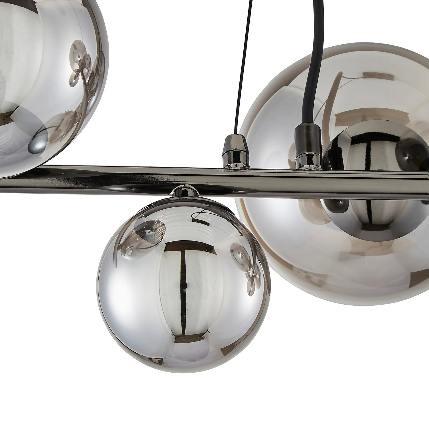 Orb II 7 Light Diner Pendant - Black Chrome Smoke 6 Orb II 7 Light Diner Pendant - Black Chrome Smoke - Image 4