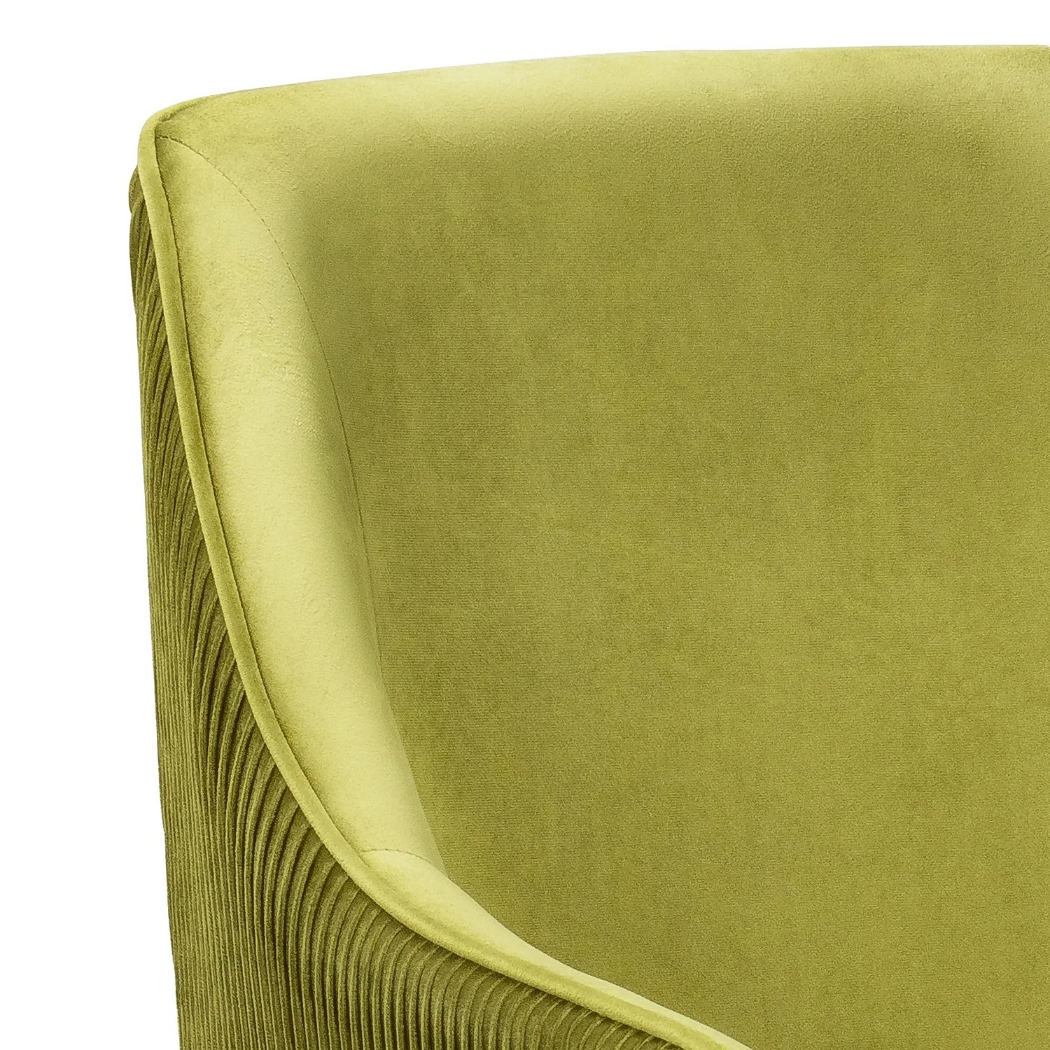 Pia Pleat Swivel Chair - Olive 7 Pia Pleat Swivel Chair - Olive - Image 5