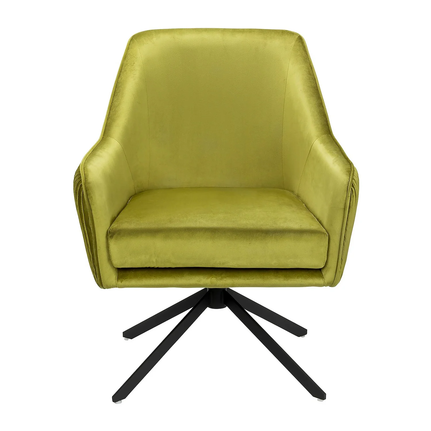 Pia Pleat Swivel Chair - Olive 5 Pia Pleat Swivel Chair - Olive - Image 3