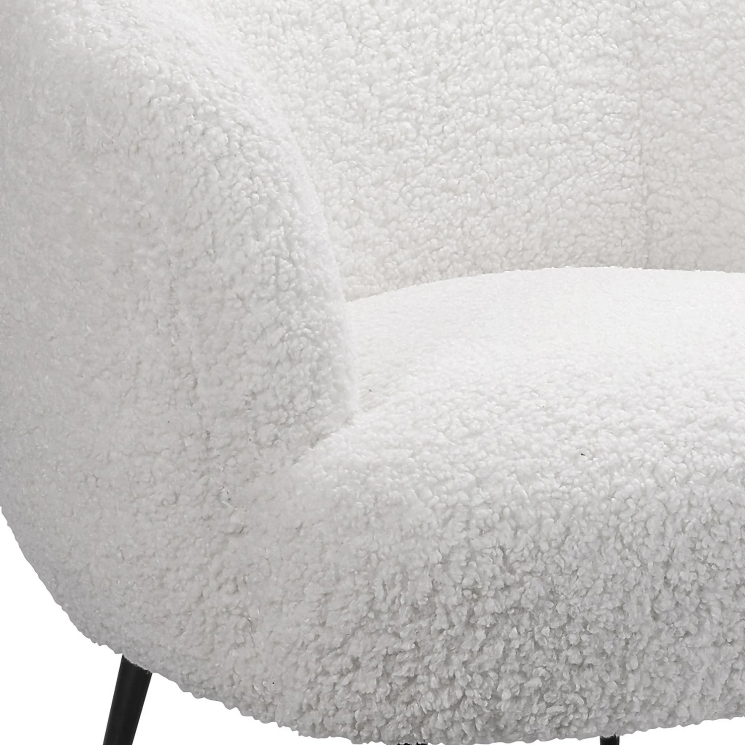 Tori Boucle Tub Chair - White 8 Tori Boucle Tub Chair - White - Image 6