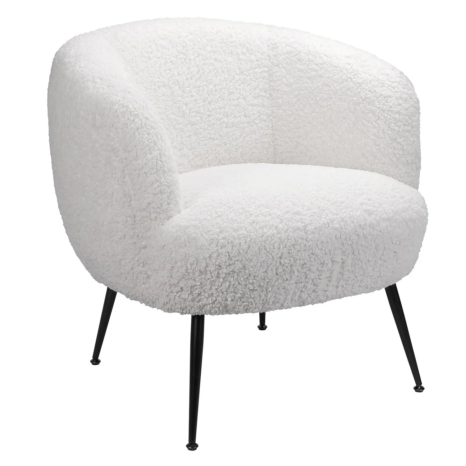 Tori Boucle Tub Chair - White 3 Tori Boucle Tub Chair - White