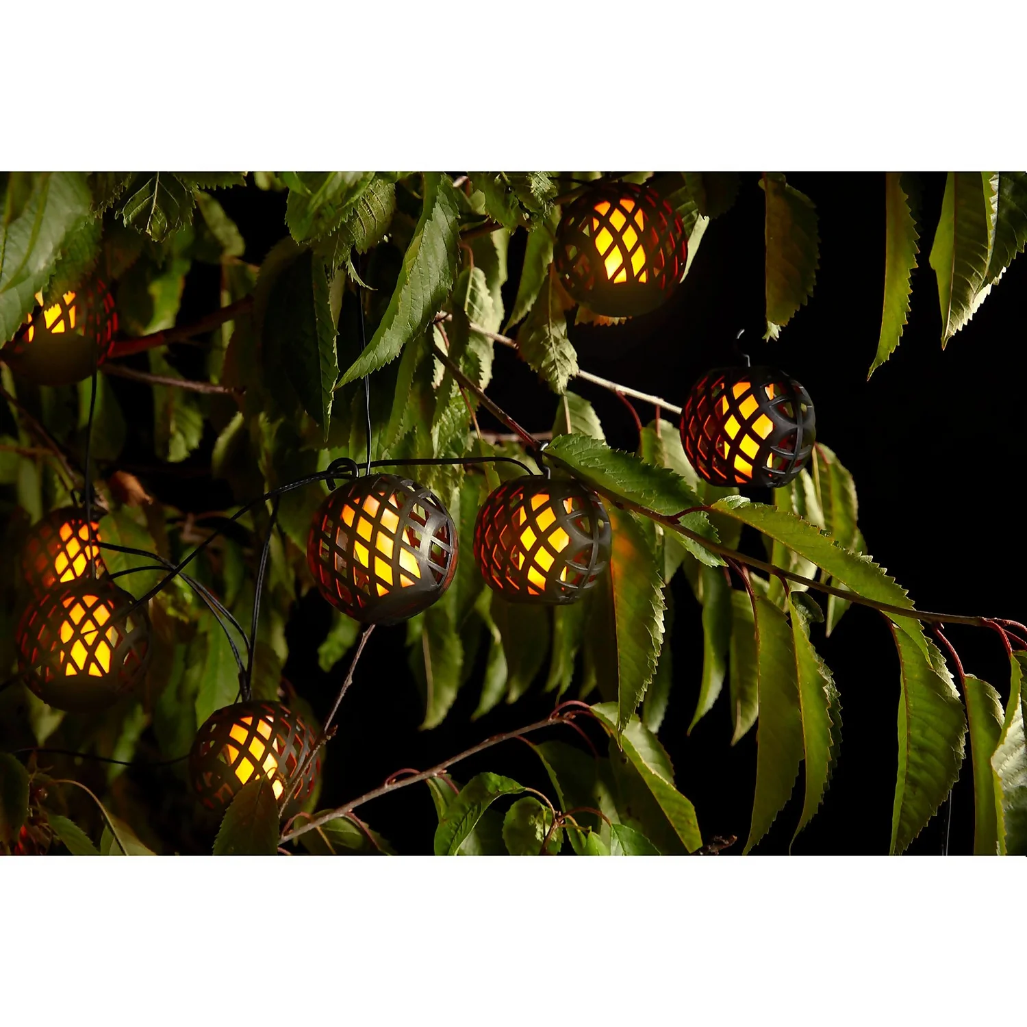 10 Solar Flame String Lights 6 10 Solar Flame String Lights - Image 4
