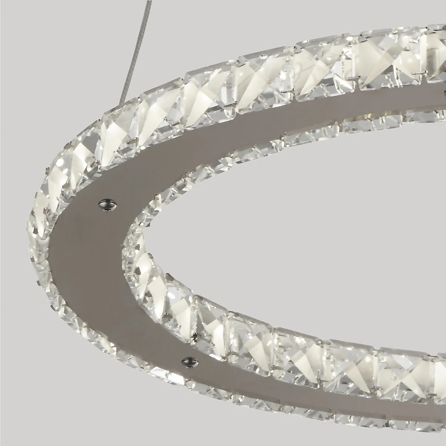 Atlanta LED Single Tier Ceiling Pendant Light - Chrome 6 Atlanta LED Single Tier Ceiling Pendant Light - Chrome - Image 4