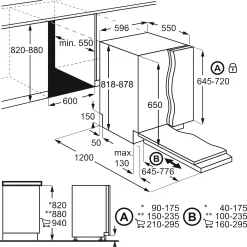 AEG FSS53907Z Fully Integrated Standard Dishwasher - Black Control Panel With Sliding Door Fixing Kit 16 AEG FSS53907Z Fully Integrated Standard Dishwasher - Black Control Panel With Sliding Door Fixing Kit -Curver Store 13481943 1214998296334156